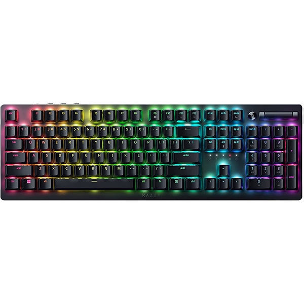 Razer DeathStalker V2 Pro Wireless Gaming Keyboard Low Profile Optical Purple Switches