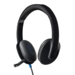 Logitech H540 Stereo Wired On Ear Headphones With Mic (Black)
