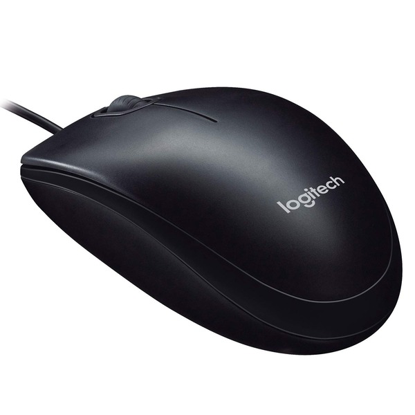 Logitech M90 Wired USB Mouse (Black)