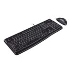 Logitech MK120 Wired USB Keyboard and Mouse Combo (Black)