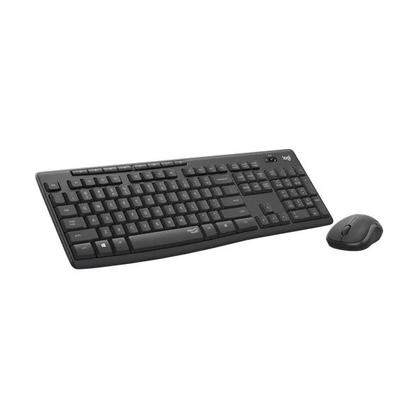 Logitech MK295 Silent Wireless Mouse & Keyboard Combo (Black)