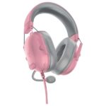 Razer BlackShark V2 X PlayStation Gaming Headset: 50mm Drivers – Cardioid Mic – Lightweight – Comfortable, Noise Isolating Earcups – for PS5, Xbox Series X, PC, Switch via 3.5 mm Audio Jack – Quartz Pink
