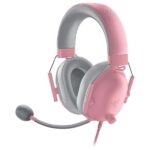 Razer BlackShark V2 X PlayStation Gaming Headset: 50mm Drivers – Cardioid Mic – Lightweight – Comfortable, Noise Isolating Earcups – for PS5, Xbox Series X, PC, Switch via 3.5 mm Audio Jack – Quartz Pink