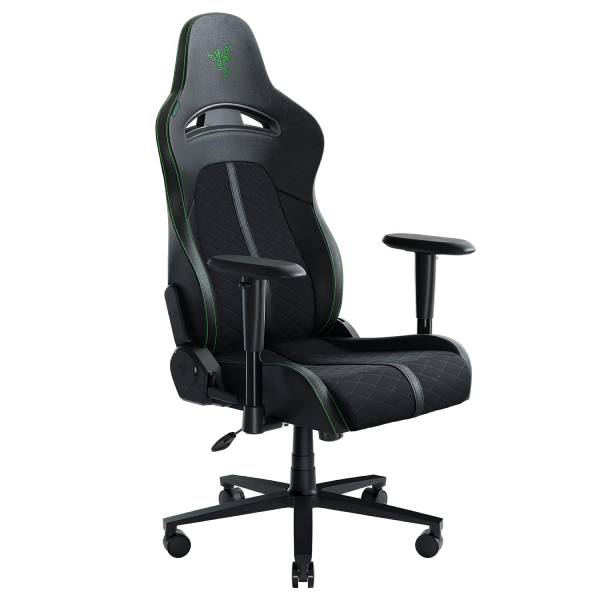 Razer Enki X Essential Gaming Chair for All-Day Comfort, Black & Green