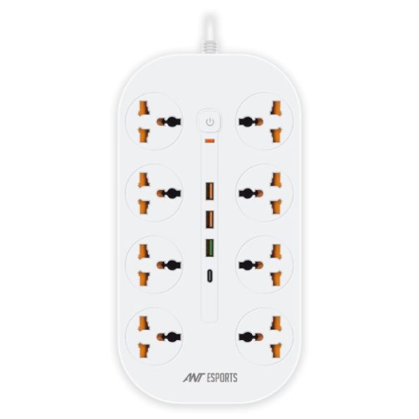 Ant Esports PS831 Power Strip with USB Ports