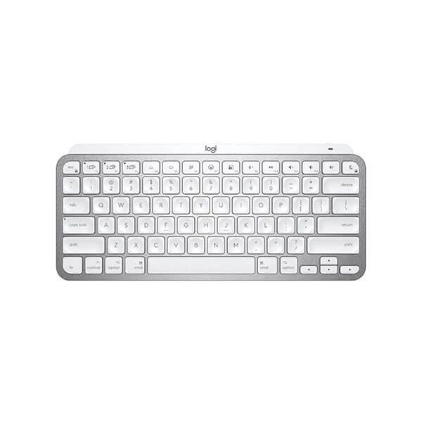Logitech MX Keys Mini For Mac Wireless Keyboard (Pale Grey)