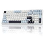 AULA F99 3 in 1 Hot Swappable RGB Gasket Mechanical Keyboard (Ice Blue, Reaper Switch)