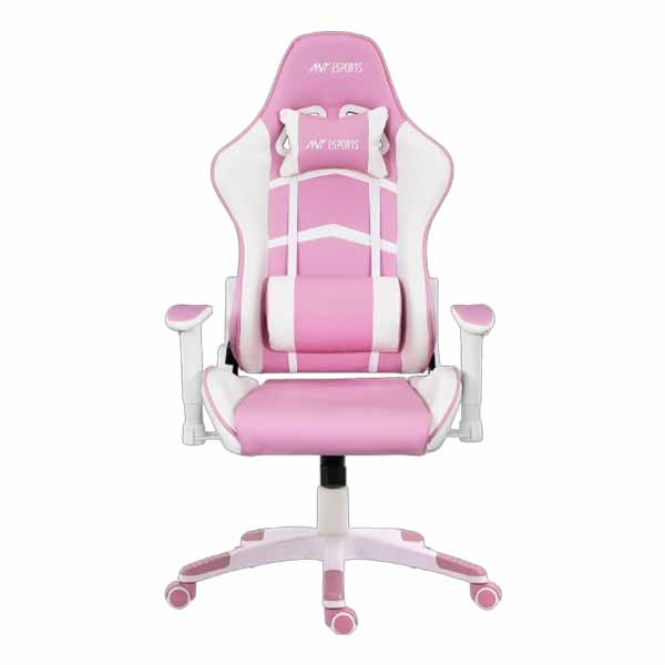 Ant Esports 9077 Ergonomic Gaming Chair (White & Pink)