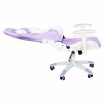Ant Esports 9077 Ergonomic Gaming Chair (White & Purple) - Image 3