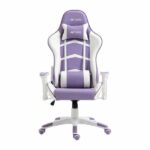 Ant Esports 9077 Ergonomic Gaming Chair (White & Purple)