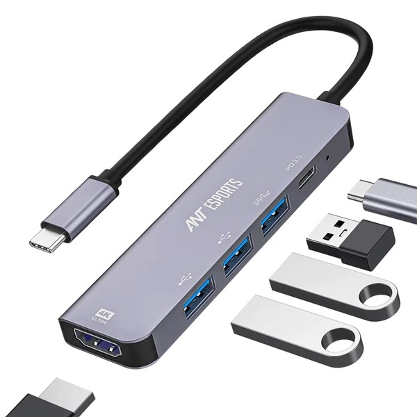 Ant Esports AEC510 5-In-1 USB Type C Docking Station