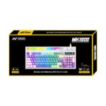 Ant Esports MK1900 RGB Wired Gaming Keyboard with Volume Knob & Alarm Clock (White)