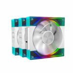 Ant Esports Quartzflow 120mm ARGB 3 Pack Case Fan Kit (White)