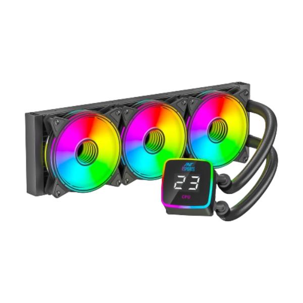 Ant Esports ICE-Flow 360 ARGB CPU Liquid Cooler – Black