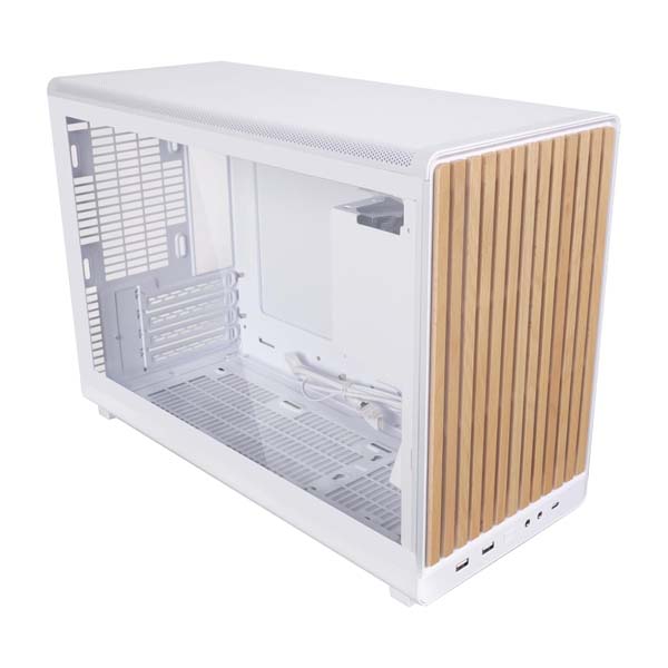 Lian Li A3 mATX Mini-Tower Case with Front Wood Panel (White)