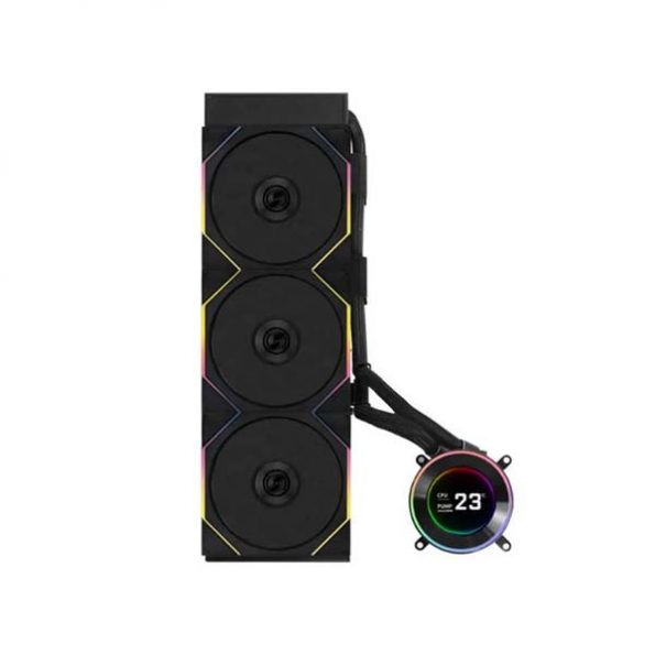 Lian Li Hydroshift II LCD-C 360TL 360mm CPU Liquid Cooler Black (GHS2LCD36TB)