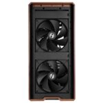 Lian Li LANCOOL 217 Genuine Walnut Wood Mid-Tower ATX PC Case (Black)