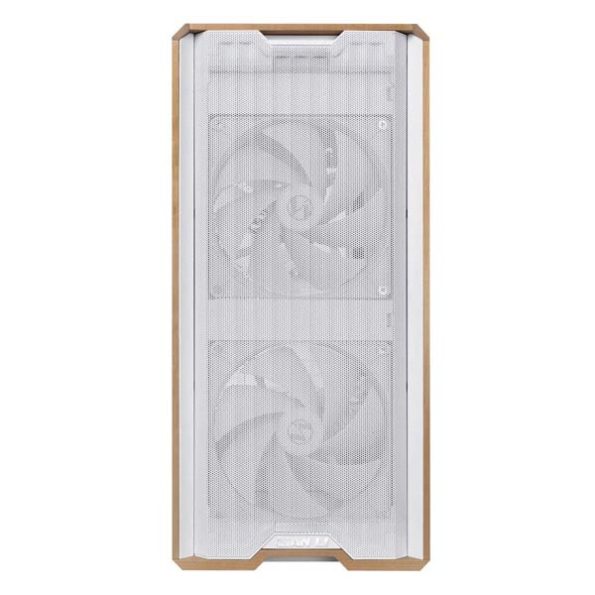 Lian Li LANCOOL 217 Genuine Walnut Wood Mid-Tower ATX PC Case (White)