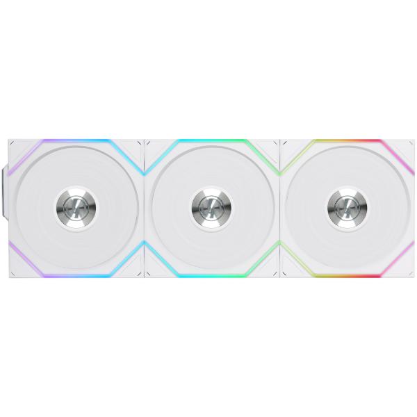 Lian Li UNI FAN TL Wireless Fans, ARGB, PWM, 3-Pack – 120 mm, White
