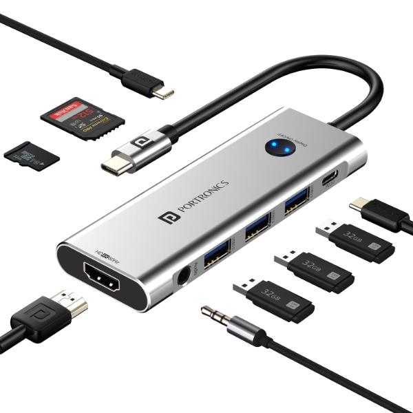Portronics Mport One USB C Hub