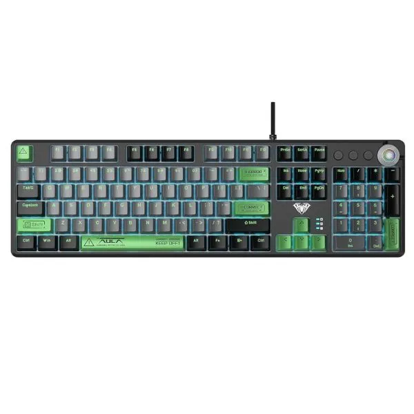 Aula F2088 Pro Mechanical Gaming Keyboard Black Grey Green