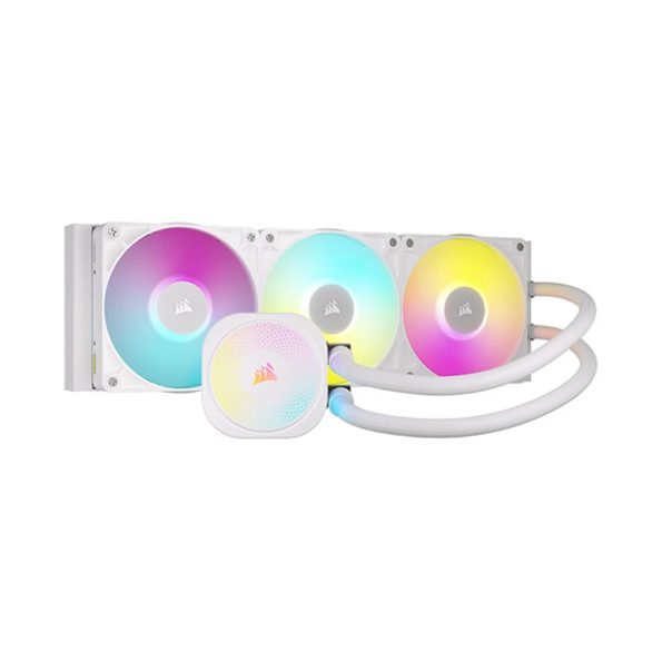 CORSAIR iCUE LINK Titan 360 RX RGB Liquid CPU Cooler (White)