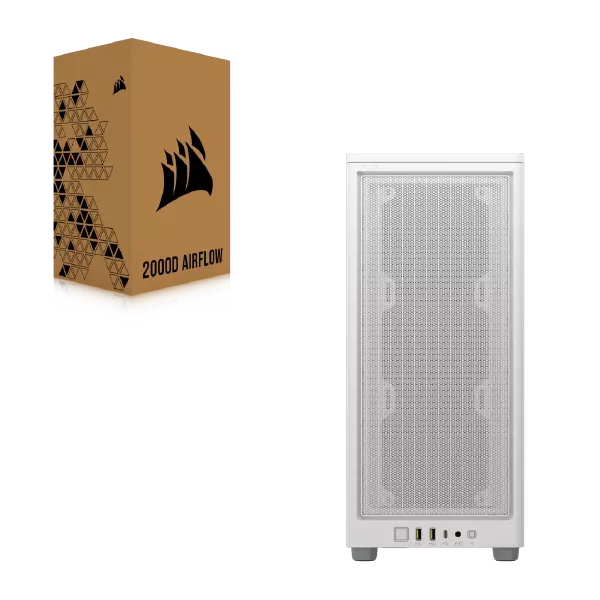 Corsair 2000D Airflow Mini ITX PC Cabinet (White)