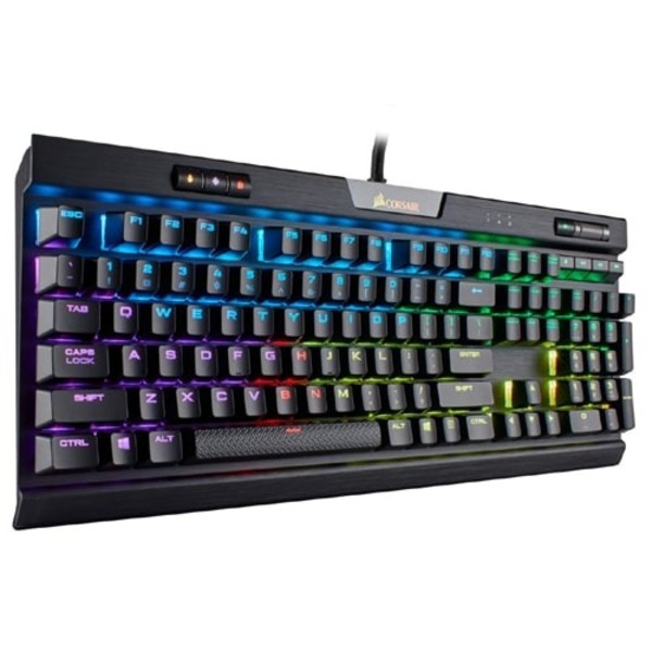 Corsair K70 RGB MK.2 Mechanical Gaming Keyboard (Cherry MX Blue – Black)