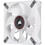 Corsair ML120 LED Elite 120mm Red LED Cabinet Fan (Single Pack – White Frame)