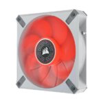 Corsair ML120 LED Elite 120mm Red LED Cabinet Fan (Single Pack – White Frame)