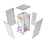 Corsair iCUE 2000D RGB Airflow Mini ITX PC Cabinet (White)