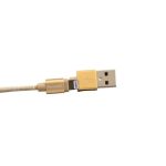 Honeywell Apple Lightning Charge And Sync Braided Cable 1.2 Meter (Gold) - Image 3