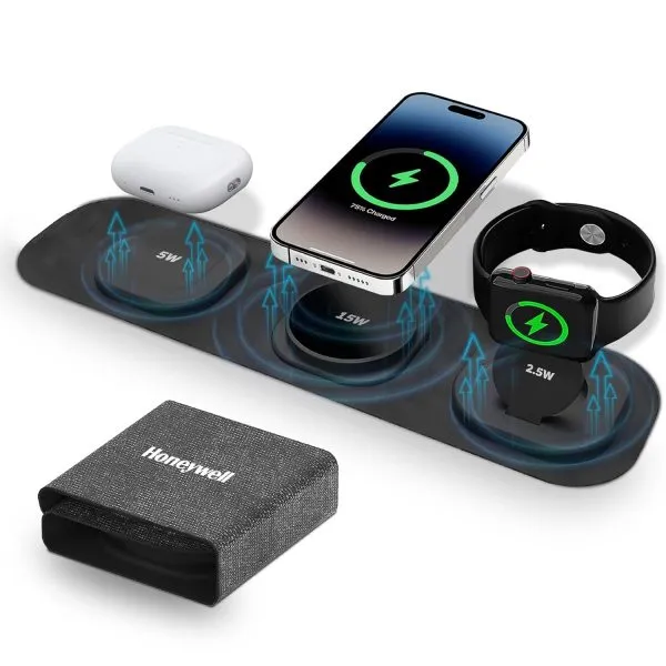 Honeywell Zest Wireless 3-in-1 Foldable 23W Wireless Charger