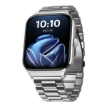 Noise Canvas Elite 1.96″ Vivid Display Smart Watch (Metal Silver)