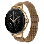 Noise Diva Smartwatch with Diamond Cut dial AMOLED Display Mesh Metal 100+ Watch Faces, Female Cycle Tracker for Women (Gold Link)