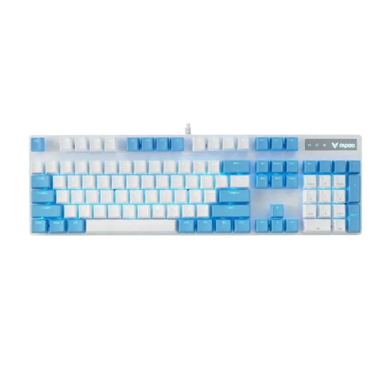 Rapoo V500 PRO Mechanical Gaming Keyboard (White Cerulean)