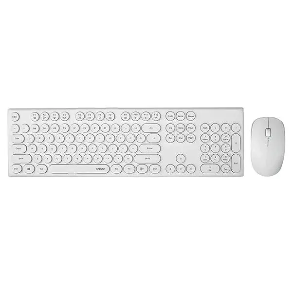 Rapoo X260 Wireless Keyboard and Mouse Combo set 2.4 Ghz with Type Writer Key