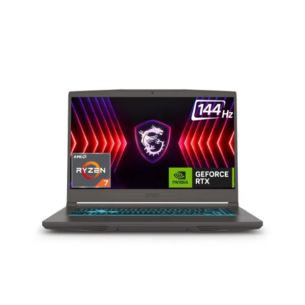 MSI THIN A15 AMD RYZEN 7 OCTA CORE 7735HS – (16 GB/1 TB SSD/WINDOWS 11 HOME/4 GB GRAPHICS/NVIDIA GEFORCE RTX 3050/144 HZ) THIN A15 B7UC-103IN GAMING LAPTOP