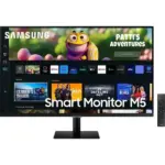 Samsung 32inch M8 UHD 4K Smart Monitor with Streaming TV and SlimFit Camera Included – Spring Green