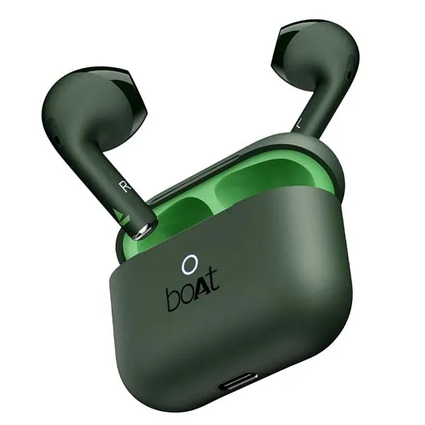Boat Airdopes Alpha 35Hrs Battery Bluetooth TWS Earbuds Pine Green