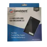 Consistent 2.5ich SATA HDD/ SSD Enclosure 2.0 Portable External Hard Disk Enclosure 7 MM and 9.5 MM Tool Free, Supports - Image 2