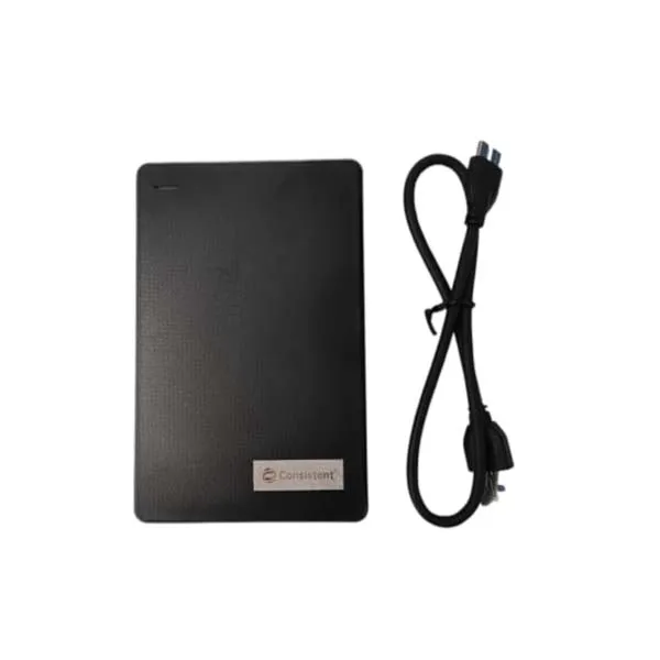 Consistent 2.5ich SATA HDD/SSD Enclosure 3.0 Portable External Hard Disk Enclosure 7 MM and 9.5 MM Tool Free, Supports(Black)
