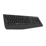 Consistent Classic Gold Wired Keyboard (SK102) with 2.4 GHz USB Receiver, 10m Working Range, 12 Shortcut Keys, Adjustable DPI (Black)