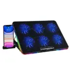 Consistent Glacier Laptop Cooling Pad with Mobile Holder Glacier USB Connection, Portable Computer Standr Stand