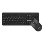 Consistent Voice Wireless Keyboard and Mouse (CMW401) Keyboard 2.4 GHz & Bluetooth 5.0 Connectivity, Noiseless Experience, Compact Size, Shortcut Keys Function.