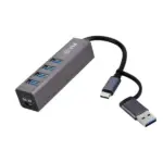 EVM 5in-1 USB HUB Dual Input Type-C + USB – 4xUSB 3.0