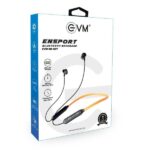EVM Ensport EVM-NB-027 Bluetooth neckband with A2DP Audio Technology, CVC Noise Cancellation Technology (Black & Orange) - Image 2