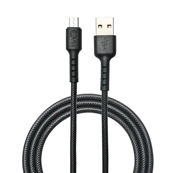 EVM MICRO USB DATA CABLE (1 METER & 4AMP) EVM-C-011, Black