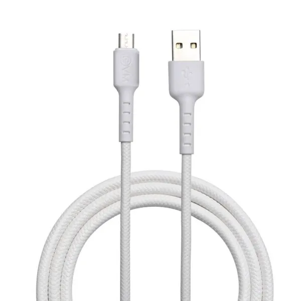 EVM MICRO USB DATA CABLE (1 METER & 4AMP) EVM-C-011, White
