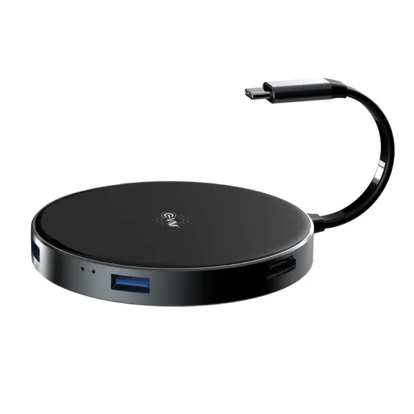 EVM USB-C Hub With 5W Wireless Charging